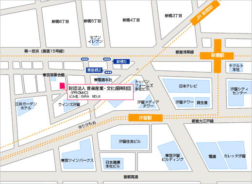 財団法人　音楽産業・文化振興財団 地図